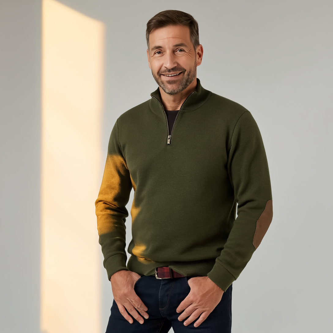 Sweter Dylan z półzamkiem dla mężczyzn