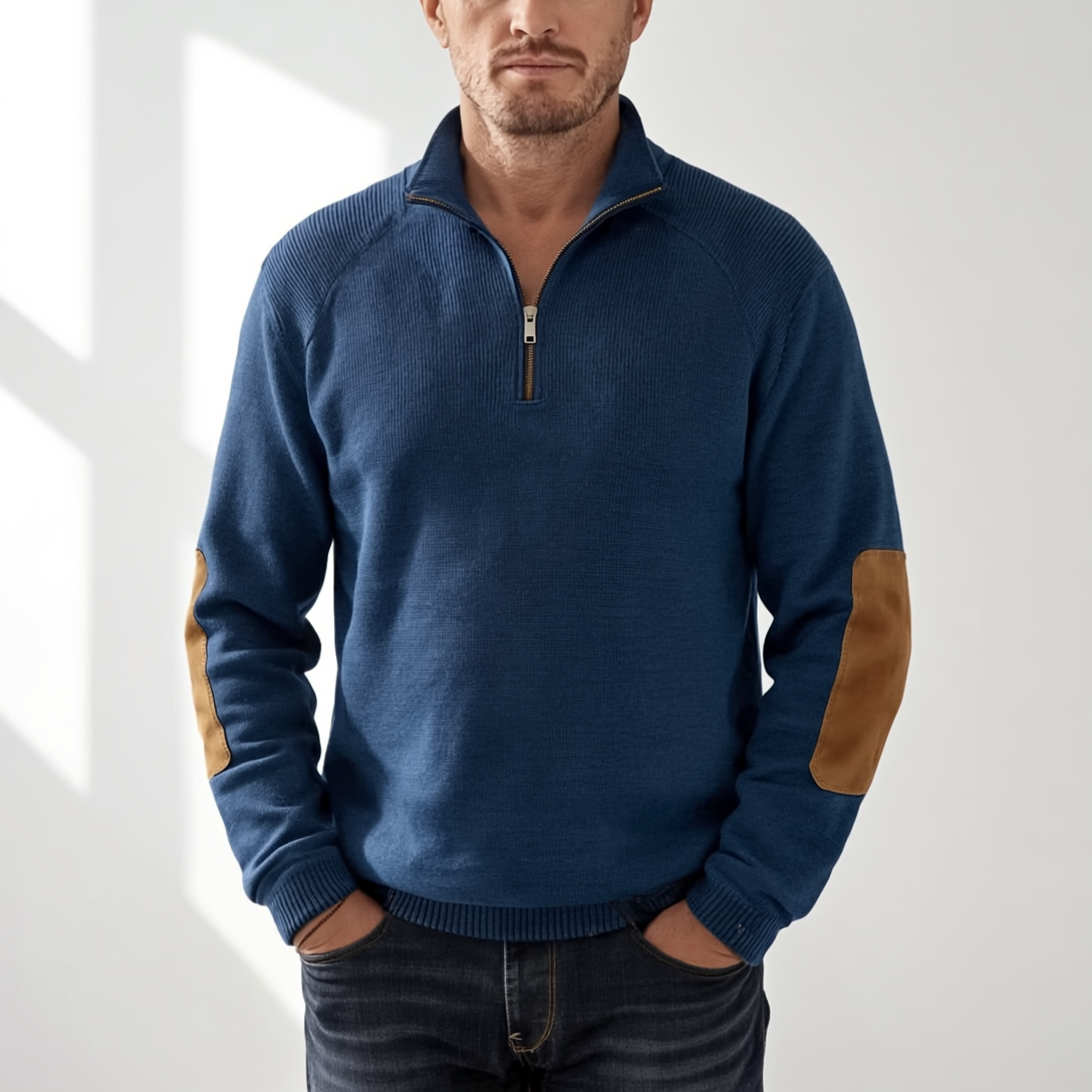 Sweter Dylan z półzamkiem dla mężczyzn